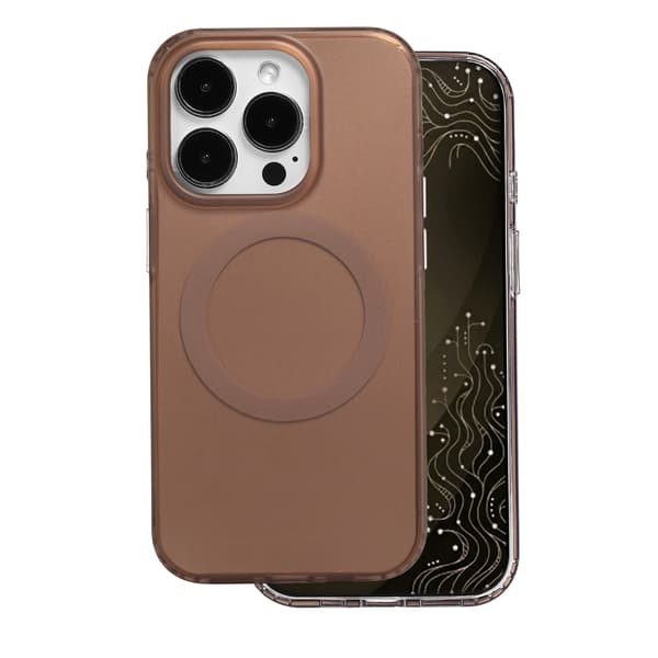 Tecto Shield Mistiq Mag skal för iPhone 14 Pro brun brun