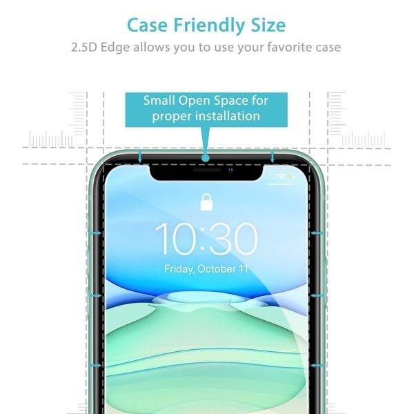 3 st Härdat glas för iphone 11