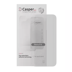 Casper Pro Härdat Glas för iPhone 16 Pro Max / 17 Pro Max (10-pack) (Matt) röd