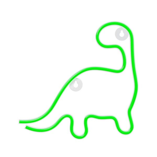 Neon LED-ljus DINOSAUR grön NNE01 Neolia