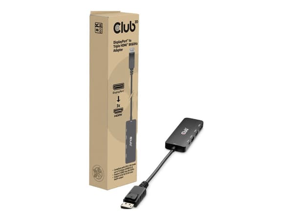 Club 3D Videoadapter 14cm svart svart