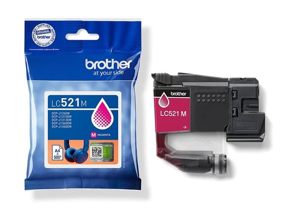 Brother LC521M Magenta 500 sidor bläck