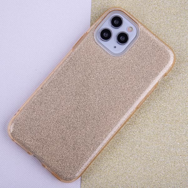 Glitter 3-i-1 skal för Xiaomi Redmi Note 9 guld