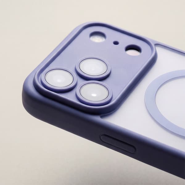 Mag Matt skal för iPhone 16 Pro Max ljusblå kameraskydd