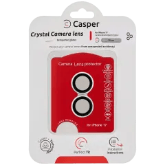 Casper Kameralinsskydd för iPhone 17 (Silver) (Klar) silver