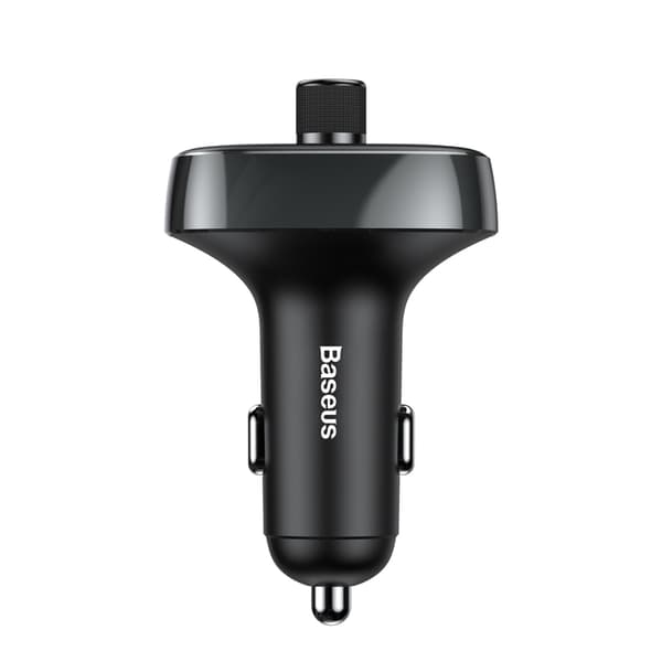 FM Transmitter for Car - Baseus T Shaped S-09 Bluetooth MP3 Car Charger - Black