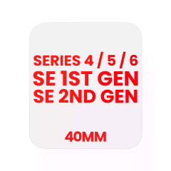 OCA för Watch Series 4 / 5 / SE (1:a / 2:a generationen) / Series 6 (40MM) (10-pack)