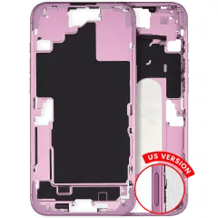Mellanstor ram med smådelar för iPhone 16 Plus (amerikansk version) (begagnad OEM-dragning: klass A) (rosa)