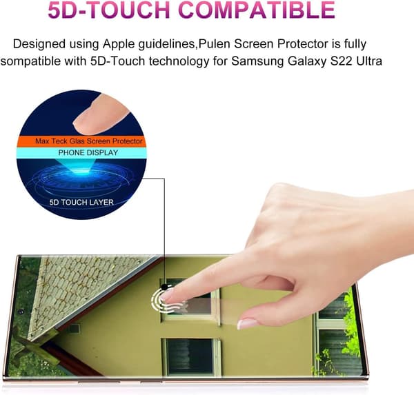 3-pack Skärmskydd för Samsung S23med finger-id