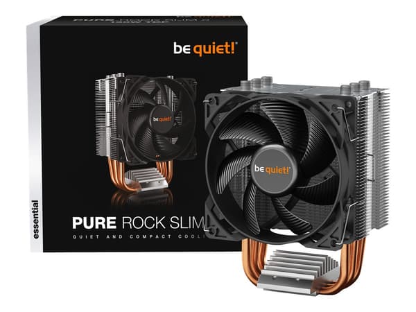 be quiet! Pure Rock Slim 2 Processor-köler 1-pack svart Silver 92 mm