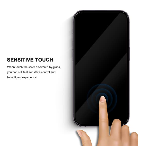 Härdat glas 2,5D Premium för iPhone 14 Pro 6,1\"