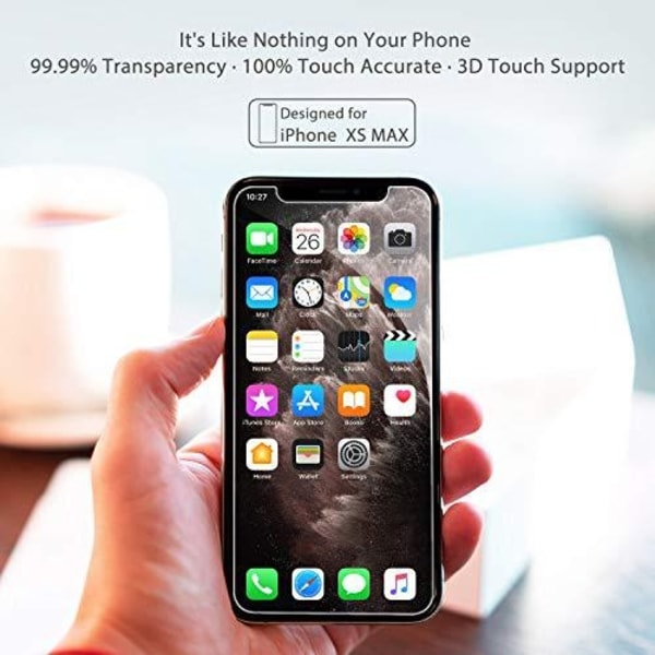 3 st Härdat glas för iphone Xs max "Transparent"
"Transparent"