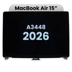 Komplett LCD-skärmmontering för MacBook Air 15\" A3448 (2026) (Äkta OEM) (Starlight) vit