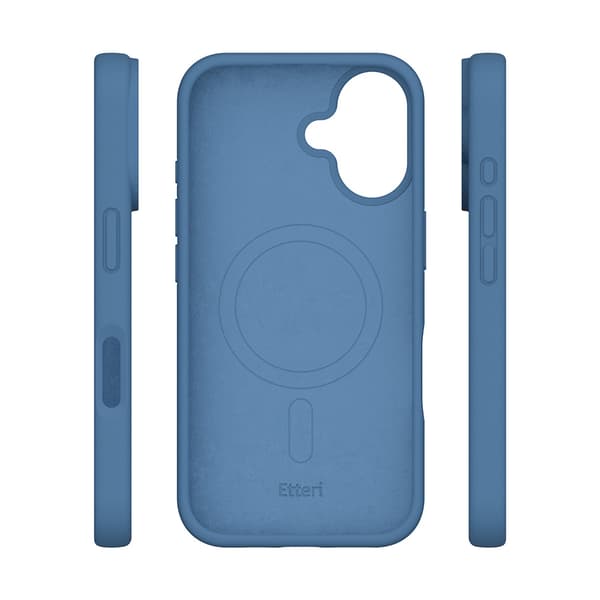Etteri Silikon Mag skal för iPhone 16 Plus mörkblå