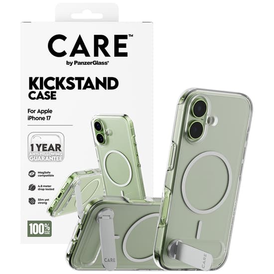 CARE by PanzerGlass® Feature Case Transparent Kickstand iPhone 17 transparent