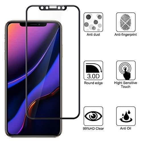 2 st full täckning iPhone 11 / iPhone XR-skärmskydd