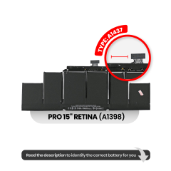 Battery (A1417) For MacBook Pro 15" A1398 (2012-2013)