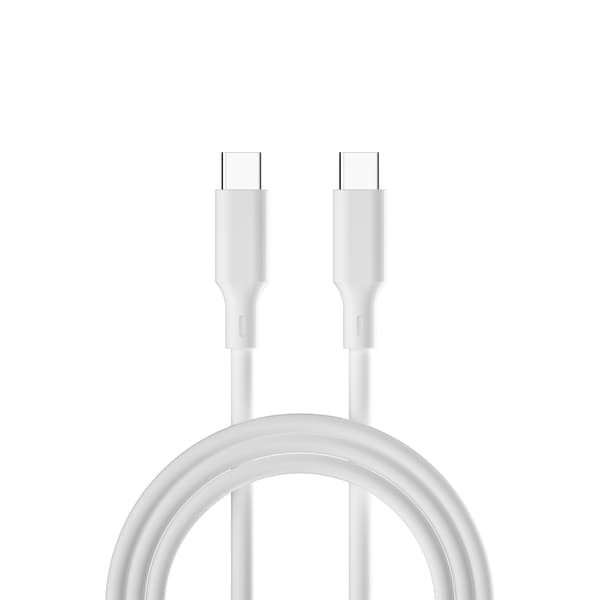 Forever återvinningsbar kabel USB-C - USB-C 1,5m 3A KR15-CC-00 vit