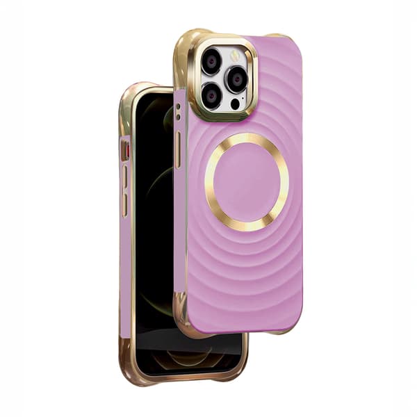 Circle Glam Mag skal för iPhone 14 Pro lila