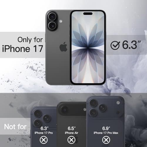 Chrome Mag-skal för iPhone 17 Svart svart