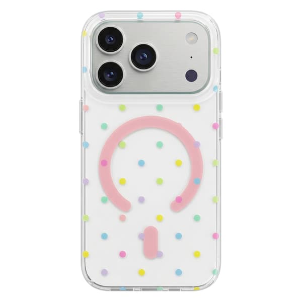 Bubble Dots Mag-fodral för iPhone 17 Pro 6,3\" / 18 Pro 6,3\" vit