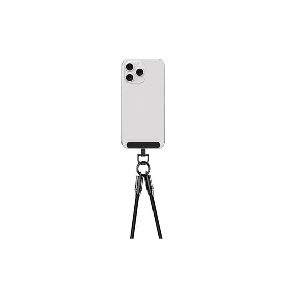 Devia kabelnyckelband 2i1 PD USB-C - Lightning 0,3 m 27W svart