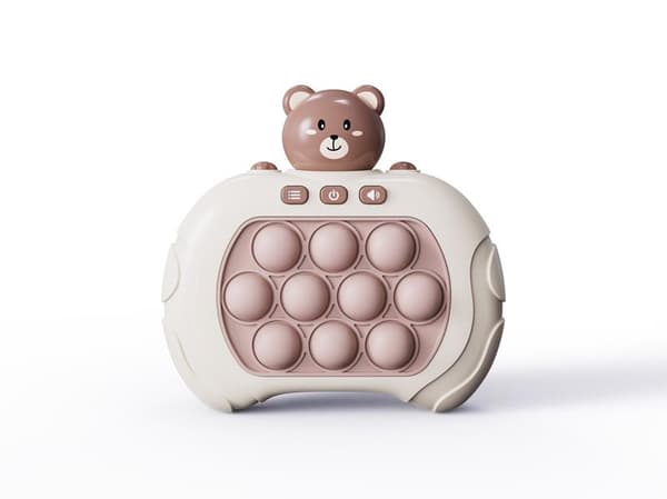 FÄRDIGHETSSPEL NALLE (POP IT) BRUN