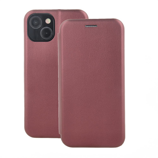 Smart Diva -kotelo iPhone 16 6,1\" viininpunainen brown
