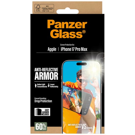 PanzerGlass® Anti-Reflective Armor Skärmskydd 6.3 iPhone 17 Pro Max