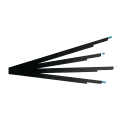 Display nedre glasramlist (utan logotyp) för MacBook Pro 16\" (A2141 / mitten av 2019) (9-pack)