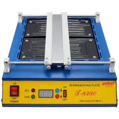 T-8280 Infrared Preheating Plate (280 x 270mm) (110V) (Puhui) röd