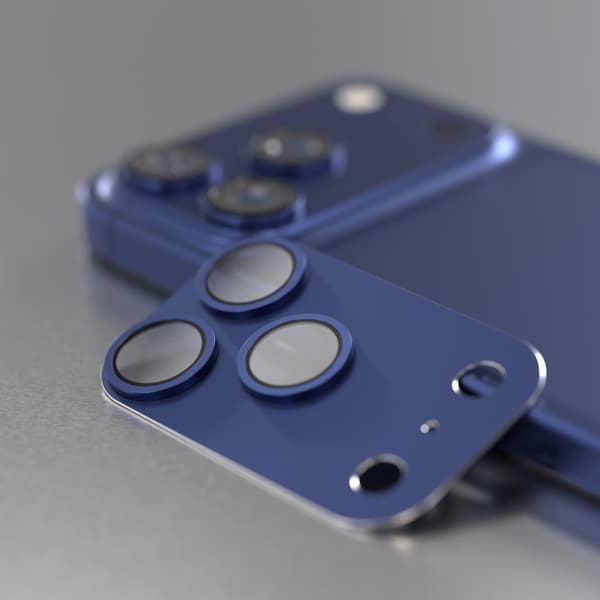 Etteri fullt kameralinsskydd för iPhone 17 Pro blå