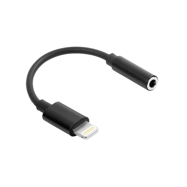 Maxlife-adapterljud MXJL-02 jack 3,5 mm - Lightning svart