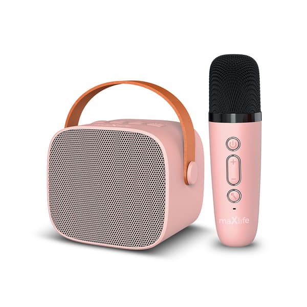 Maxlife Bluetooth karaoke högtalare MXKS-100 rosa blå