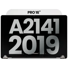 Komplett LCD-skärmmontering för MacBook Pro 16\" (A2141 / mitten av 2019) (Använd OEM-dragning: Klass B) (Silver) silver