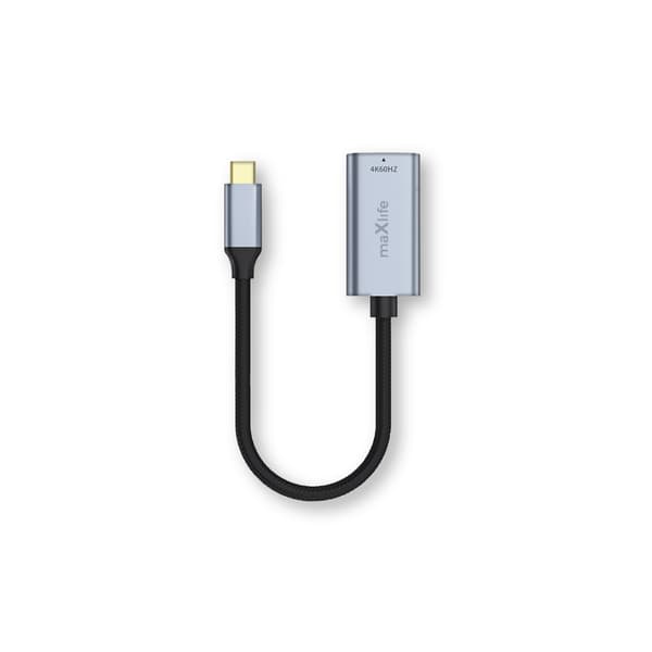 Maxlife-adapter MXHC-01 HDMI - USB-C 4K 60HZ svart svart