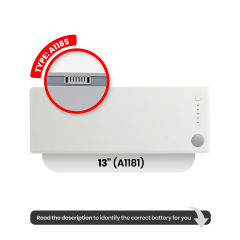 Battery (A1185) For MacBook 13" A1181 (2006-2008)