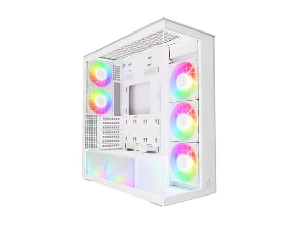 Arctic Xtender Case White Tårn Udvidet ATX Ingen strömförsörjning Glass vit vit