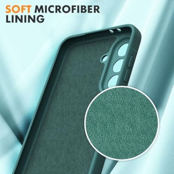 vihreä silikonikotelo ja 3 näytönsuojaa Samsung A13:lle beige