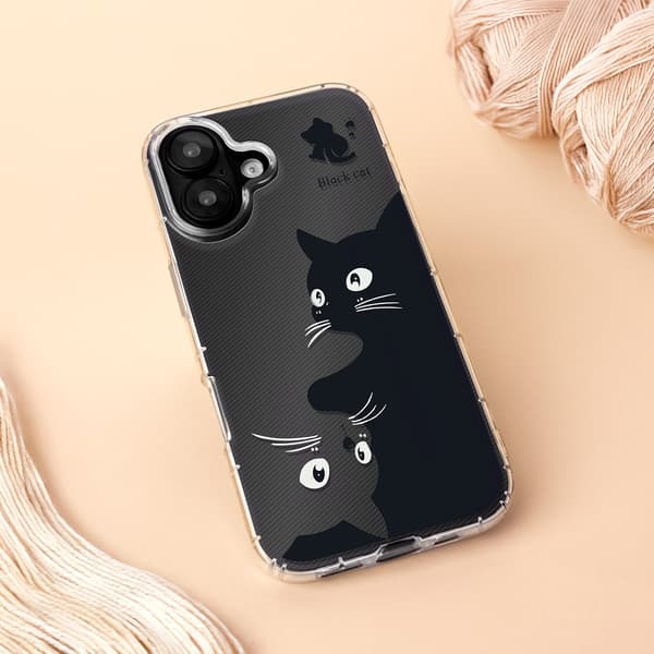 Ultra Trendigt skal för iPhone 16 Pro Max 6,9\" katt