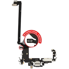 Laddningsport Flexkabel för iPhone 17 Pro Max (Begagnad OEM-dragning) (Internationell version) (Mörkblå) blå