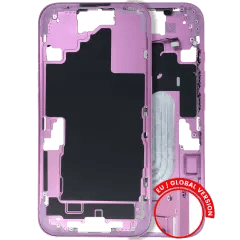 Mellanramshölje med smådelar för iPhone 16 (EU / Global version) (Begagnad OEM-dragning: Klass B) (Rosa) rosa