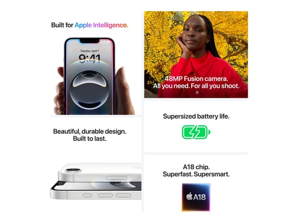 Apple iPhone 16e 6.1 256GB vit vit vit