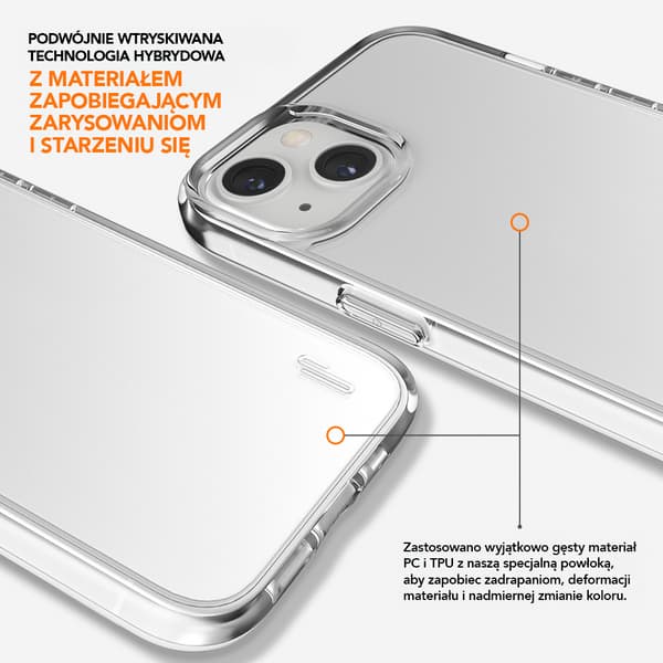 Ugly Rubber Pure skal till iPhone 15 Plus 6,7\" transparent