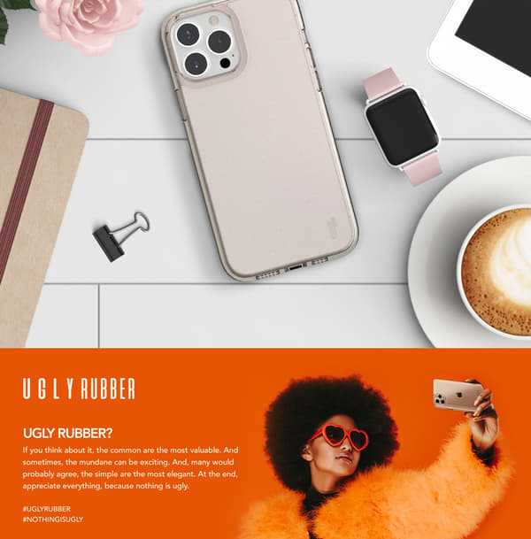 Ugly Rubber Vogue Case for iPhone 13 Pro 6.1\" Black