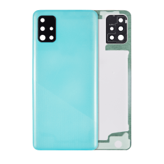 Baksidesglas med kameralins för Samsung Galaxy A51 5G (A516 / 2020) (Service Pack) (Blå) blå