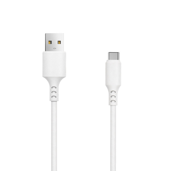 Setty-kabel USB - USB-C 1,0 m 2A vit NY