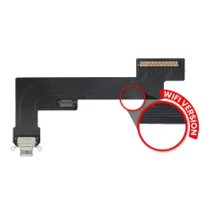 Laddningsport Flexkabel för iPad Air 4 (endast WiFi) (Premium) (Vit)