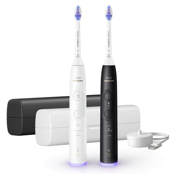 Philips Sonicare 6500 HX7410/02 Elektrisk tandborste set svart/vit