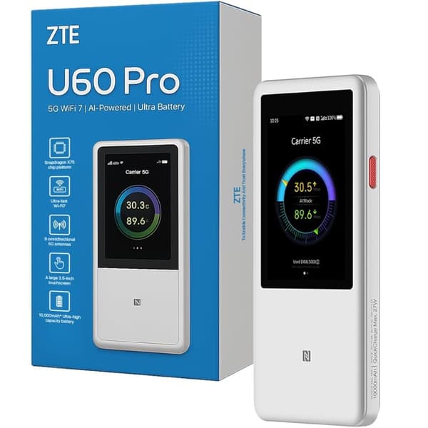 ZTE U60 Pro trådlös router bärbar 5G vit vit